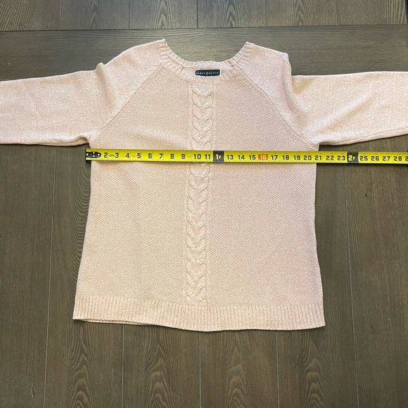 Karen Scott Soft Pink Knit Sweater.  Size Large - Picture 5 of 9